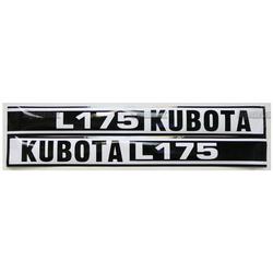 KU80500    Hood Decals---L175 Black/White